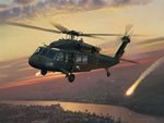 "Returning Fire" - William S. Phillips - UH-60 Black Hawk Aviation Art